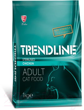 Сухой корм для кошек Trendline Sterilised с курицей (1кг)