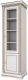 Шкаф с витриной WellMaker Патриция Элегант ШП2-60 (альпийский/латунь) - 