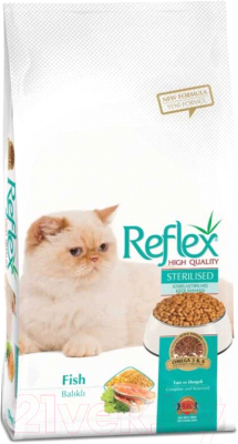 

Корм для кошек REFLEX, Cat Sterilized с рыбой