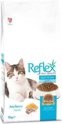 Сухой корм для кошек REFLEX с анчоусом (15кг)