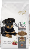 Сухой корм для собак REFLEX для щенков с ягненком и рисом (15кг) - 