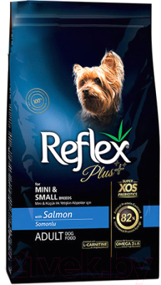 Сухой корм для собак Reflex Plus для мини и мелких пород с лососем (3кг)
