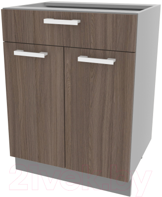 Шкаф-стол кухонный Интерлиния Компо НШ60рш1 (шимо темный)