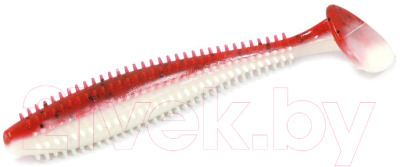 Мягкая приманка Helios Shaggy Red And White / HS-18-003-N (50шт)