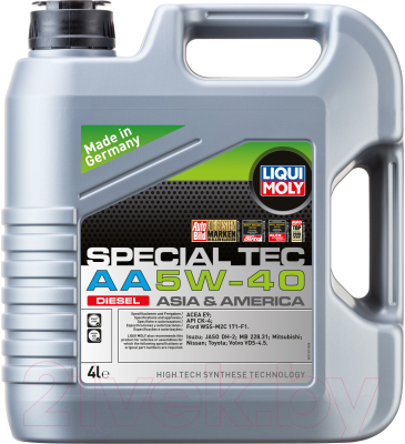 

Моторное масло Liqui Moly, Special Tec AA Diesel 5W40 / 21331