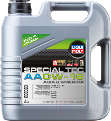 

Моторное масло Liqui Moly, Special Tec AA 0W16 / 21327