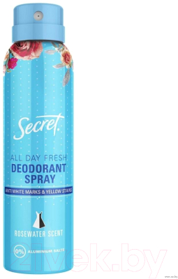 Дезодорант-спрей Secret Rosewater scent (150мл)
