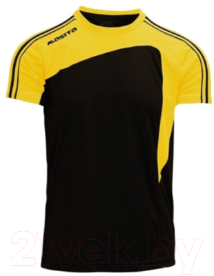 Футболка игровая футбольная Masita Forza / 1216 (M, черный/желтый)