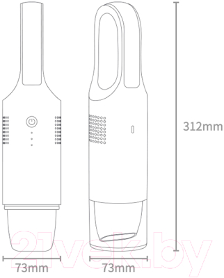 Портативный пылесос Xiaomi 70mai Vacuum Cleaner Swift Midrive PV01