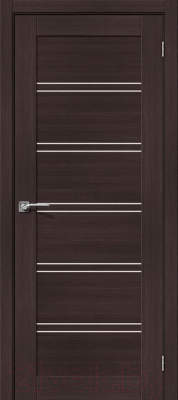 Дверь межкомнатная el'Porta Порта-28 90x200 (Wenge Veralinga/Magic Fog)