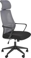 Кресло офисное Halmar Valdez (черный/серый) - 