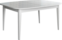 Обеденный стол Васанти Плюс Партнер ПС-11 110-150x70 (белый глянец/белый) - 