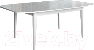 Обеденный стол Васанти Плюс Партнер ПС-11 110-150x70 (белый глянец/белый)