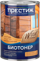 Защитно-декоративный состав ПРЕСТИЖ Biotoner (900мл, орех) - 