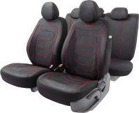 Комплект чехлов для сидений Autoprofi Arrow ARW-1102 BK/RD - 