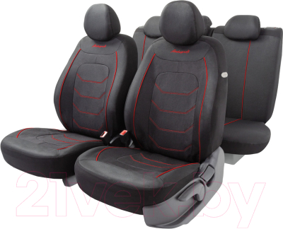 Комплект чехлов для сидений Autoprofi Arrow ARW-1102 BK/RD