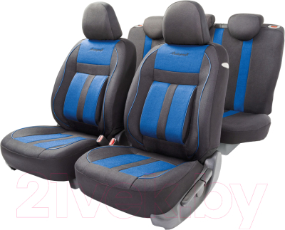 Комплект чехлов для сидений Autoprofi Cushion Comfort CUS-1505 BK/BL