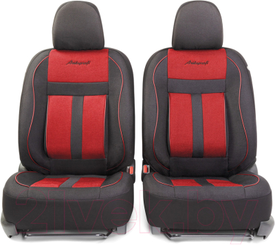 Комплект чехлов для сидений Autoprofi Cushion Comfort CUS-1505 BK/RD