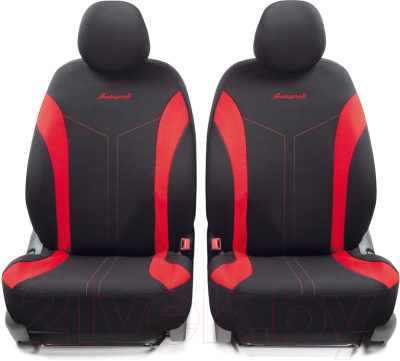 Комплект чехлов для сидений Autoprofi Flex FLX-1102 BK/RD