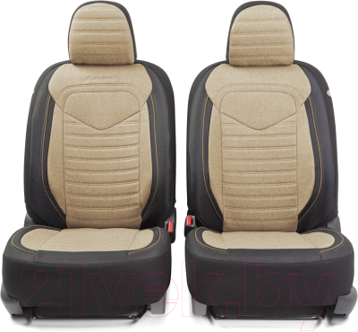 Комплект чехлов для сидений Autoprofi Linen LIN-1505 BK/BE