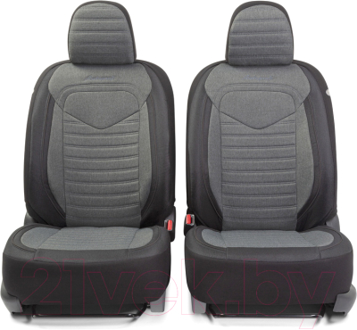 Комплект чехлов для сидений Autoprofi Linen LIN-1505 BK/D.GY