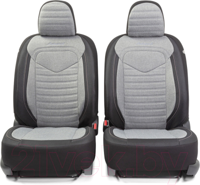 Комплект чехлов для сидений Autoprofi Linen LIN-1505 BK/L.GY