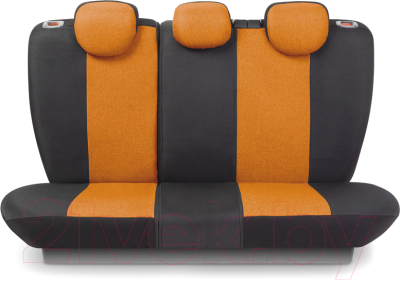 Комплект чехлов для сидений Autoprofi Linen LIN-1505 BK/Orange