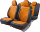 Комплект чехлов для сидений Autoprofi Linen LIN-1505 BK/Orange - 