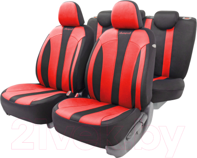 Комплект чехлов для сидений Autoprofi Performance PRF-1505 BK/RD