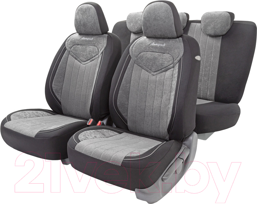 Комплект чехлов для сидений Autoprofi Signature SGN-1505 BK/D.GY
