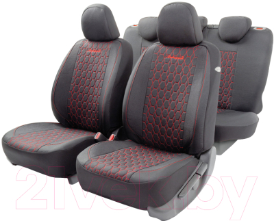 Комплект чехлов для сидений Autoprofi Verona VER-1505 BK/RD