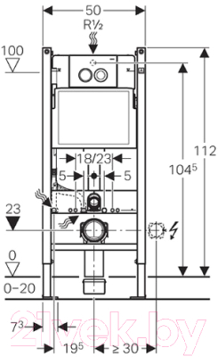 Унитаз подвесной с инсталляцией AM.PM Spirit C701738WH + C707858WH + 458.122.11.1