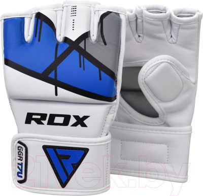 Перчатки для рукопашного боя RDX Rex GGR-T7U (L, синий)