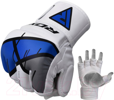 Перчатки для рукопашного боя RDX Rex GGR-T7U (L, синий)
