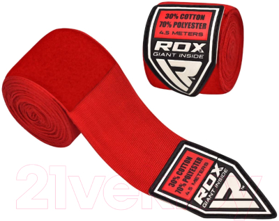 Боксерские бинты RDX HWX-RR (красный)