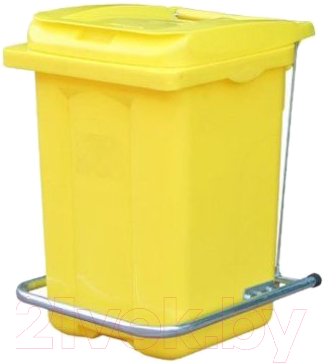 Контейнер для мусора Plastik Gogic 60л (желтый)