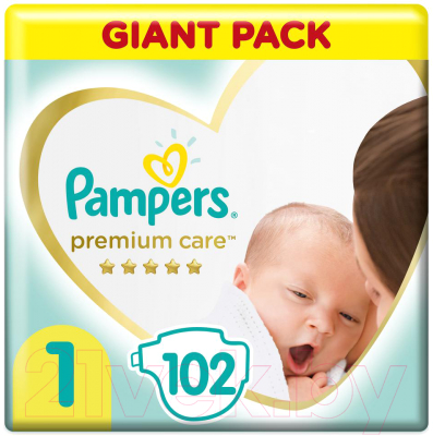 Подгузники детские Pampers Premium Care 1 Newborn (102шт)