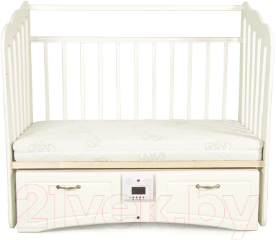 Детская кроватка Daka Baby Укачайка 06 Валенсия (белый)