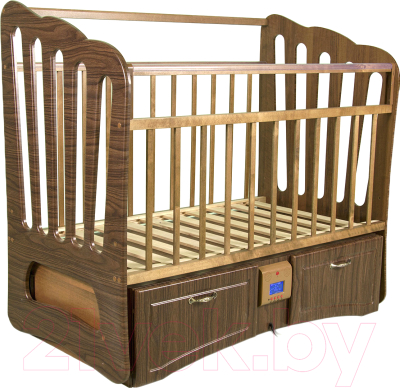 Детская кроватка Daka Baby Укачайка 06 Валенсия (орех)