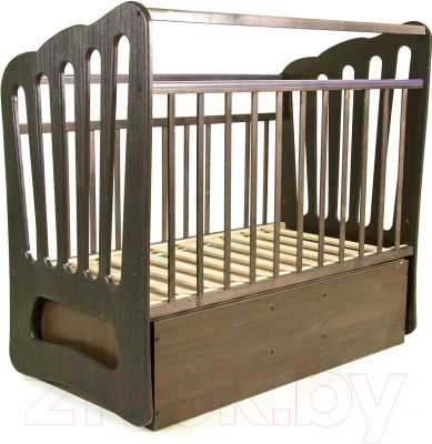 Детская кроватка Daka Baby Укачайка 06 Валенсия (венге)