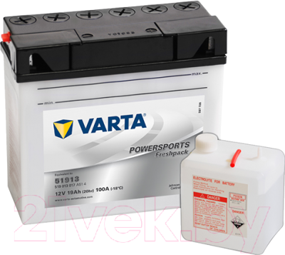 Мотоаккумулятор Varta Powersports Freshpack 519013017 (19 А/ч)