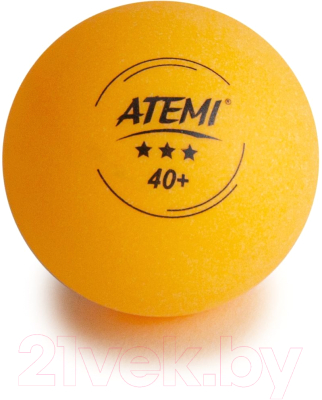 Набор мячей для настольного тенниса Atemi 3* (6шт, оранжевый)