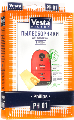 Комплект пылесборников для пылесоса Vesta PH 01 (5шт+фильтр)