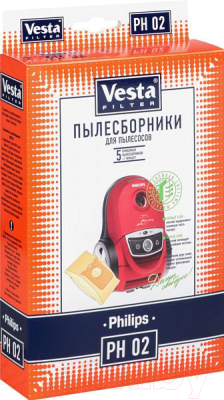 Комплект пылесборников для пылесоса Vesta PH 02 (5шт+фильтр)