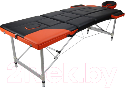 Массажный стол Atlas Sport 2723-3А XXL 2 PVC 9-7 №10-14 (черный/оранжевый)