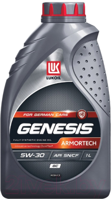 Моторное масло Лукойл  Genesis Armortech FD 5W30 / 3149867 (1л)