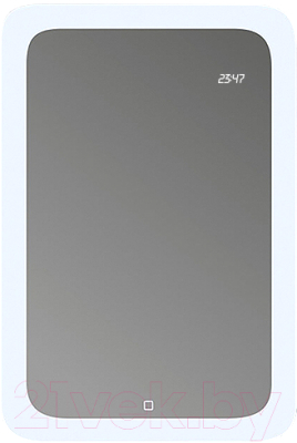 Зеркало Алмаз-Люкс ЗП-С-27 (80x60, с подсветкой и часами)