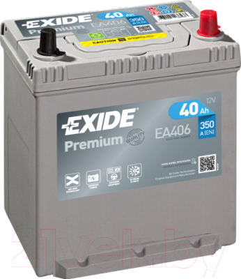 Автомобильный аккумулятор Exide Premium EA406 (40 А/ч)