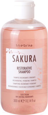 Шампунь для волос Inebrya Sakura Restorative Shampoo Регенерирующий увлажняющий (300мл)