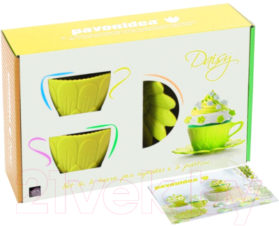 

Набор для выпечки Pavoni, Две чашки и два блюдца / FRT181VR3S